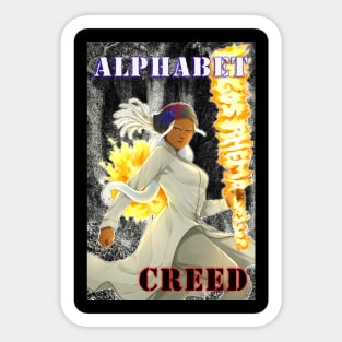 Dark Forrest Alphabet Creed Sticker